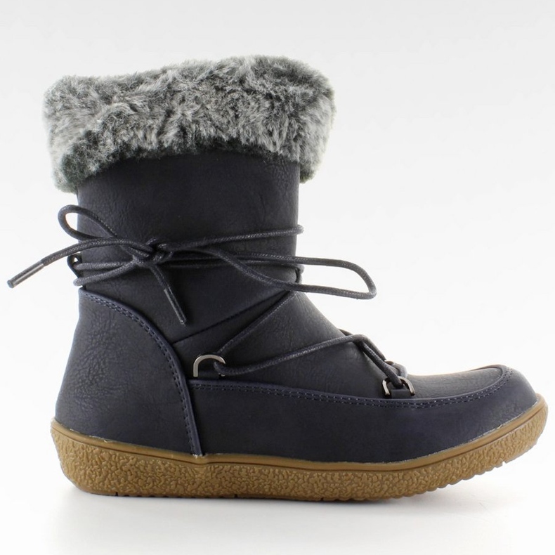 Puolisaappaat lapsille turkista K1647201 Marino laivastonsininen 1