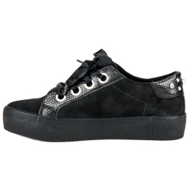 Bestelle Sidotut urheilukengät musta 1