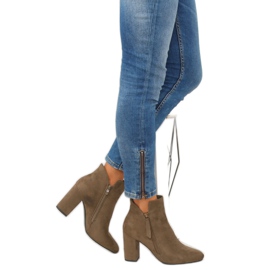 Ruskeat korkokengät 6900 Khaki 2