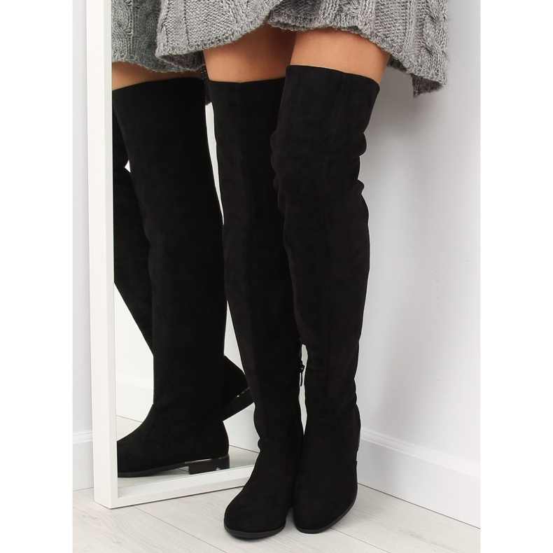 Mustat naisten reisisaappaat 7570-PG musta 1