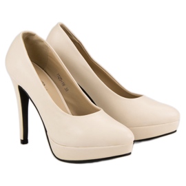 J. Star Seksikäs korkokengät alustalla ruskea 1