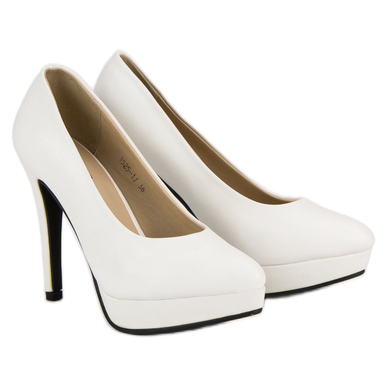 J. Star Seksikäs korkokengät alustalla valkoinen 1