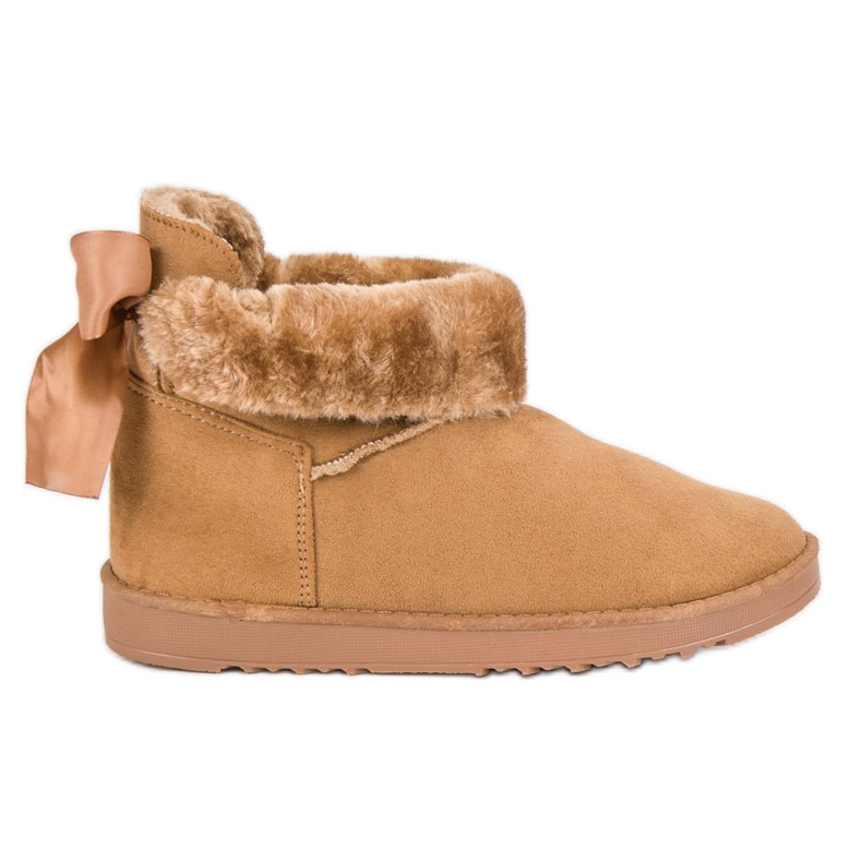 Lumisaappaat rullattavalla varrella ruskea 1