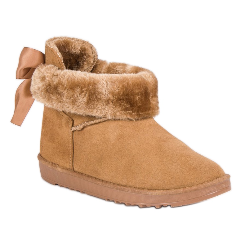 Lumisaappaat rullattavalla varrella ruskea 2