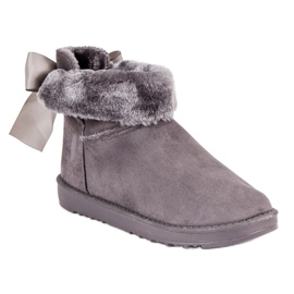 Lumisaappaat, joissa on käännettävä yläosa harmaa 2