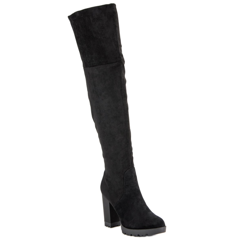 Super Mode Mokkanahkaiset saappaat musta 1