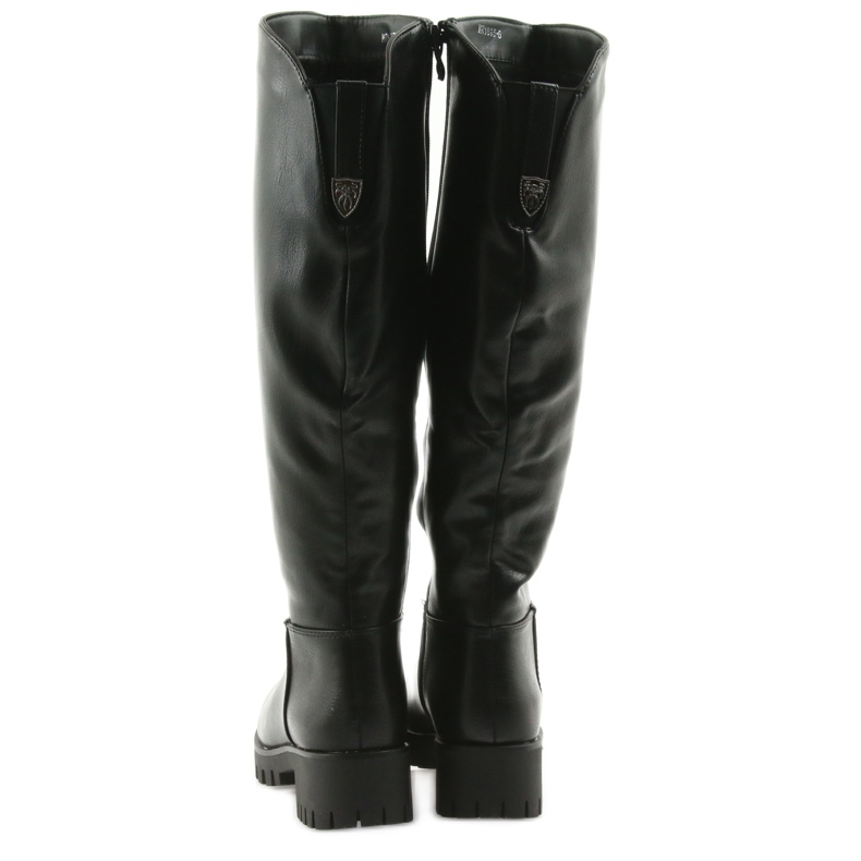 M.Daszyński Saappaat paksulla pohjalla Daszyński MR1813 musta 3