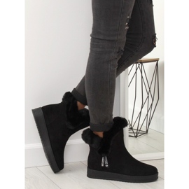 Lämpimät mustat lumisaappaat MZ-75 Black 2