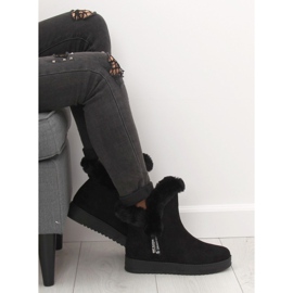 Lämpimät mustat lumisaappaat MZ-75 Black 1