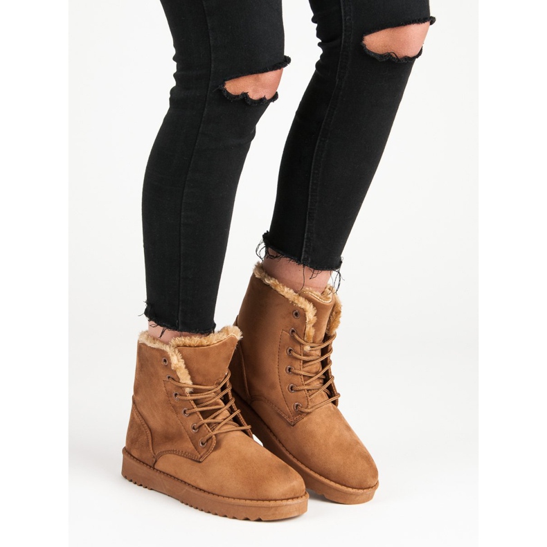 Forever Folie Lämpimät mokkanahkakengät ruskea 2 Forever Folie Lämpimät mokkanahkakengät ruskea 2