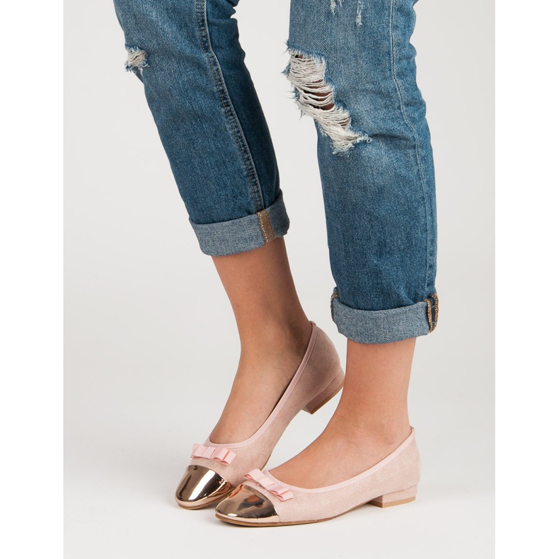 Comer Vaaleanpunaiset ballerinat keltainen vaaleanpunainen 1