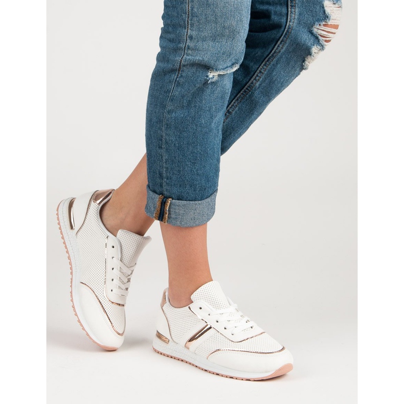 Avoimet urheilukengät valkoinen keltainen 1