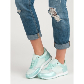 Nauhalliset urheilukengät valkoinen harmaa vihreä 2