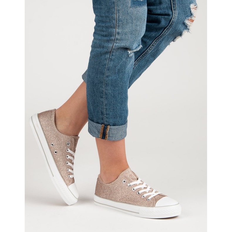 Glitter -lenkkarit keltainen 1