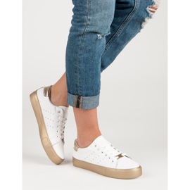 Mukavat urheilukengät valkoinen keltainen 1