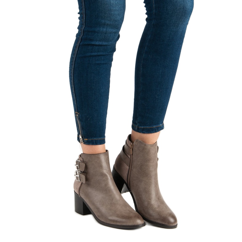 Super Mode Tyylikkäät ruskeat saappaat 2