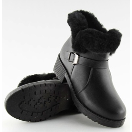 Musta Naisten mustat saappaat SJ1820-1 Musta 2