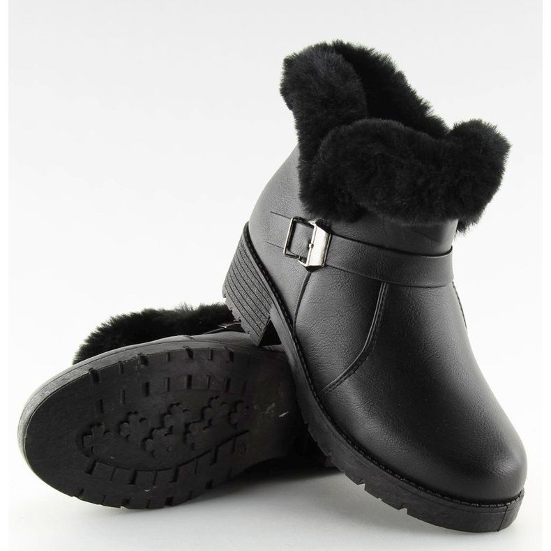 Musta Naisten mustat saappaat SJ1820-1 Musta 2