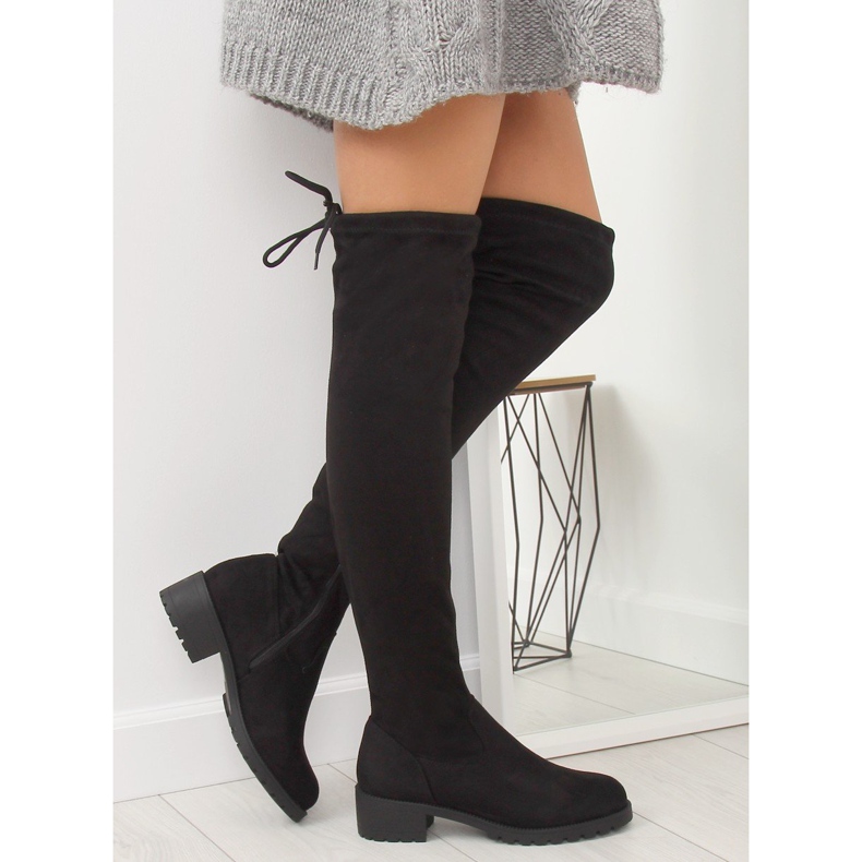 Naisten mustat reisisaappaat NS013 Musta 2