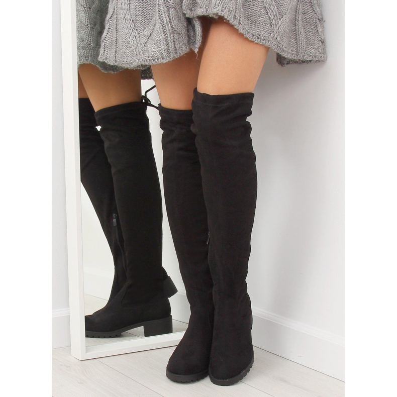 Naisten mustat reisisaappaat NS013 Musta 1