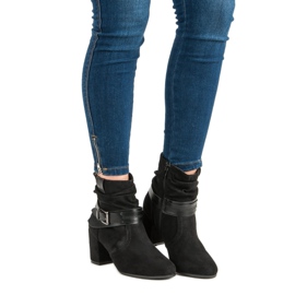 Nio Nio Mustat mokkanahkaiset nilkkurit 2