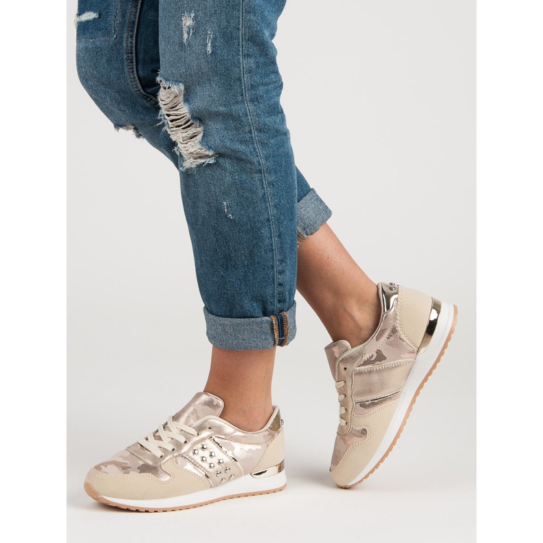 Muodikkaat urheilukengät keltainen vaaleanpunainen 2