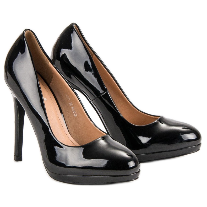 Seastar Seksikäs lakatut korkokengät musta 1