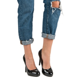 Seastar Seksikäs lakatut korkokengät musta 2