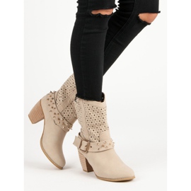 Mazzoni Avoimet saappaat ruskea 1