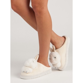 Lämpimät tossut ruskea 2