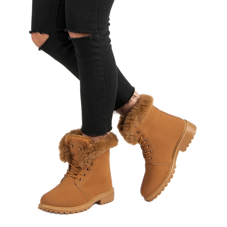 Kamelinetsijät turkiksella ruskea 2