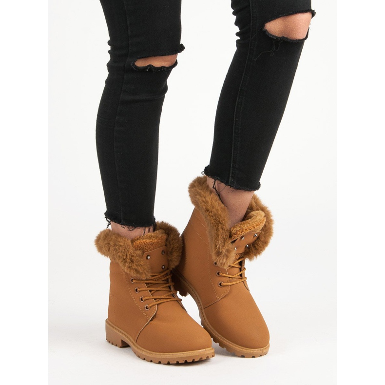 Kamelinetsijät turkiksella ruskea 1