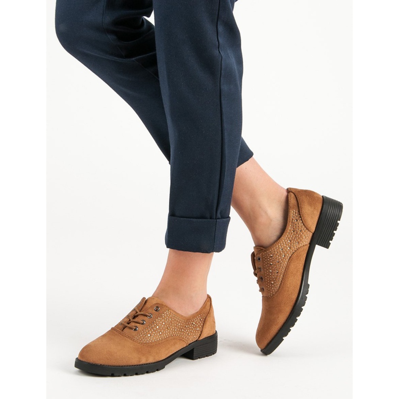 Kamelin mokkanahkaiset kengät ruskea 2