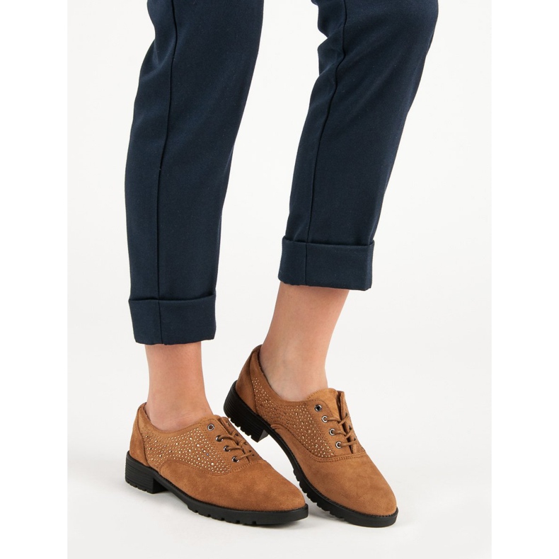 Kamelin mokkanahkaiset kengät ruskea 1