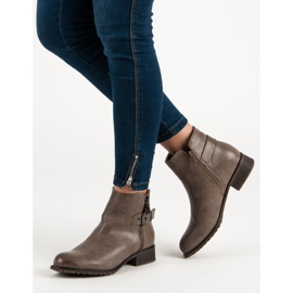 Super Mode Litteät kantapää saappaat ruskea 1