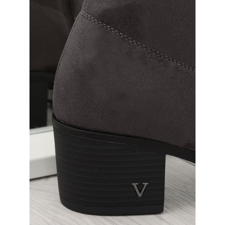 Harmaa Päällyssaappaat korkokengät BH131-HB Harmaa 2