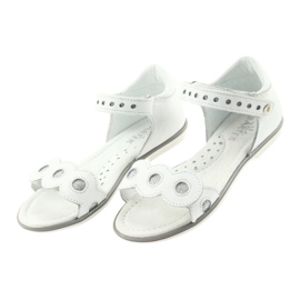 Tyttöjen sandaalit Bartek -hopeasormukset valkoinen 4