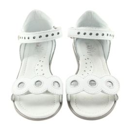 Tyttöjen sandaalit Bartek -hopeasormukset valkoinen 3