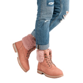 SDS Vaaleanpunaiset trapperit turkiksella vaaleanpunainen 2