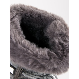 Korkea lumiset saappaat harmaa 1