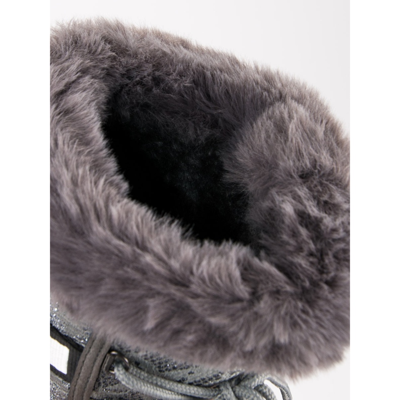 Korkea lumiset saappaat harmaa 1