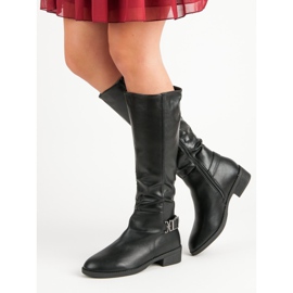 Super Me Klassiset polvisaappaat musta 2