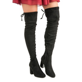 Super Me Mustat reisi-korkeat saappaat postissa 1