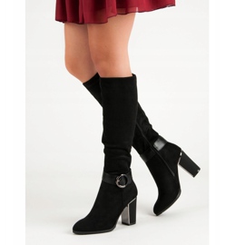 Super Me Tyylikkäät saappaat postissa musta 1