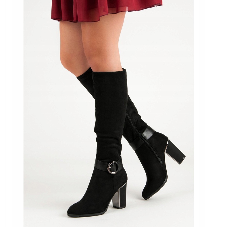 Super Me Tyylikkäät saappaat postissa musta 1