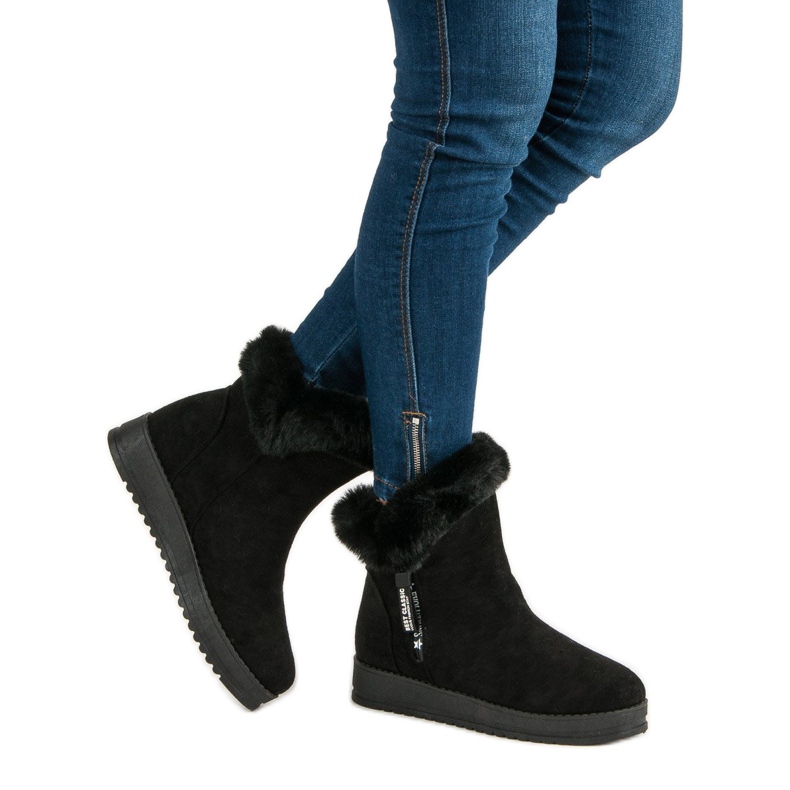 Urheilulliset lämpimät saappaat musta 1