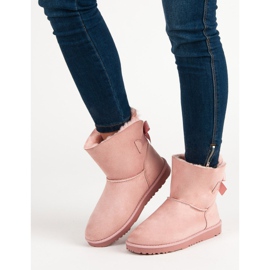 Queentina Vaaleanpunainen Mukluki jousella 1