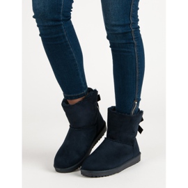 Queentina Tummansininen mukluki, jossa rusetti 1