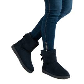 Queentina Tummansininen mukluki, jossa rusetti 2