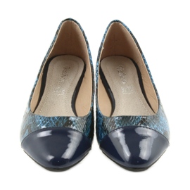 Via-Nova Naisten baleriinikengät Via Nova 07-041 tummansininen musta laivastonsininen 4